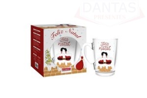 CANECA VIDRO PAPAI NOEL 320ML 