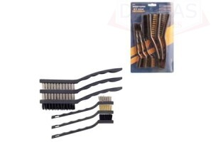 Jogo 6 Escovas Aço para limpeza de peças - Western