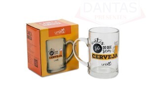 Caneca Shopp de Vidro Antes só do Que Sem Cerveja 400ml