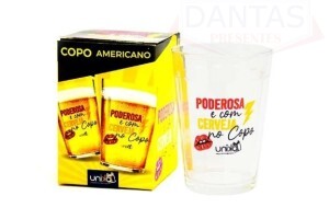 COPO AMERICANO PODEROSA E COM CERVEJA NO COPO 190ML