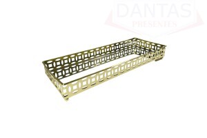 Bandeja de Metal com Espelho 30,5cm