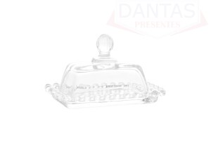 Manteigueira Cristal de Chumbo Pearl 11x7x7cm