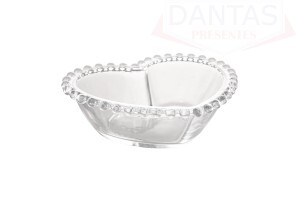 Bowl Cristal de Chumbo Coração 17,5x15x5,5cm