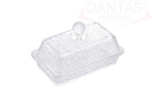 Manteigueira de Cristal com Tampa