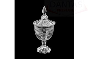 Potiche com Pé de Cristal 11,5x24,5cm