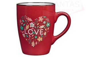 Caneca Love Vermelha 300ml