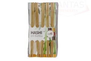 Jogo de Hashi com 10 Pares em Bambu 24cm