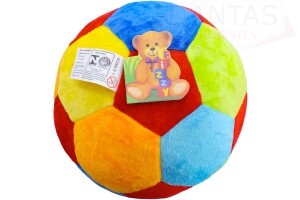 Bola de Pelucia Colorida com Chucalho Infantil - Fizzy