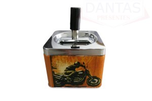 Cinzeiro de metal quadrdo sortido