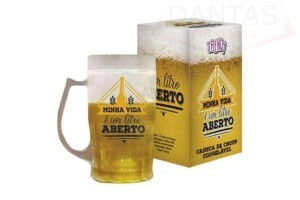 Caneca de Chopp - Minha vida é um litro aberto