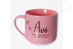 Caneca com Infusor 350ml Nunca Envelhece - ZonaCriativa