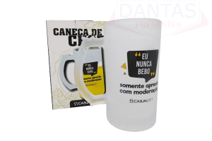 Caneca de Chopp Vidro 480ml - Eu Nunca Bebo