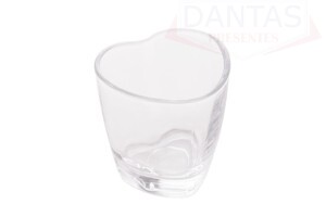 Copo de Shot C/ 12 UND de Vidro Coração 50ml - Lyor