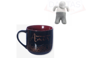 Caneca 350ml com Infusor Encha sua vida - Zona Criativa