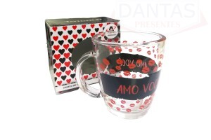 Caneca de Vidro 380ml - Amigold