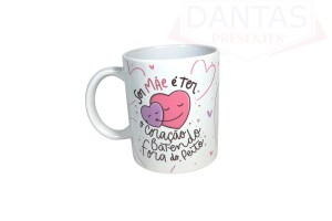 Caneca em Cerâmica 325ml Coração Batendo fora do Peito - Mark Presentes