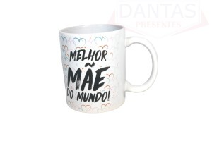 Caneca em Cerâmica 325ml Melhor Mãe do Mundo - Mark Presentes