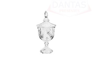 Potiche de Cristal com Pé Dublin 11,5cm x 24,5cm - Lyor
