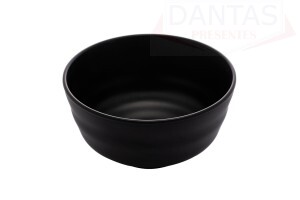 Bowl de Melamina Tóquio Preto 13cm x 6,5cm - Lyor