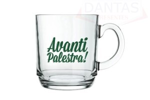 Caneca de Vidro Palmeiras 300ml