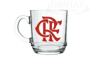 Caneca de vidro Flamengo 300ml
