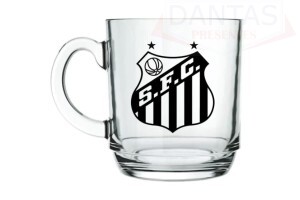 Caneca de vidro Santos 300ml