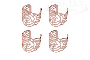 KIT PORTA GUARDANAPO DE METAL COM 4 PECAS