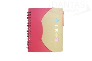 Bloco de Anotações com Post it e Caneta 70 Folhas 11,5cm