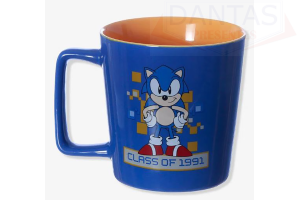 CANECA BUCK 400ML SONIC E TAILS - ZONA CRIATIVA