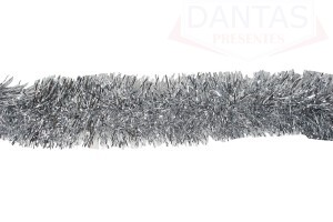 FESTAO METALIZADO 5 FITAS PRATA 10CMX2M