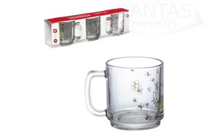 CONJUNTO CANECA HONEY 300ML 03 PEÇAS