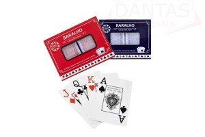 Carta de Baralho de Plástico / 2 Jogos com 54 cartas cada - Imporiente