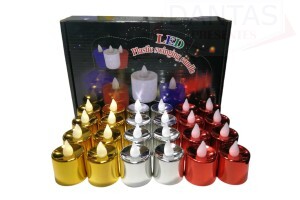  ENFEITE DE MESA NO FORMATO DE VELA C/24 UNIDADES 4,5x3,5CM