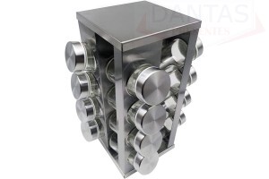 PORTA CONDIMENTOS 16 PCS C/ SUPORTE - UNY GIFT