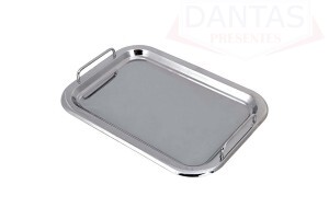 Bandeija Retangular com Alça 41x29cm - Uny gift