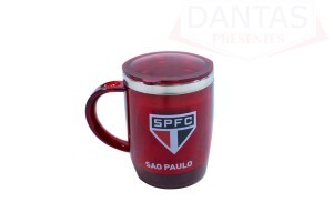 Caneca de Plástico e Inox 450ml São Paulo FC - Mileno