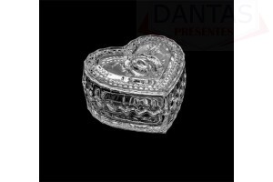 Potiche de Cristal Coração 8cm - Lyor