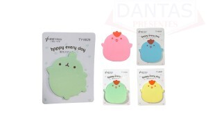 BLOCO DE NOTAS POST IT GALINHA 50 FOLHAS ADESIVO