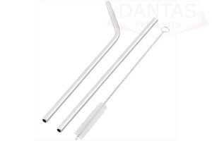 Kit Canudo de Inox 03 peça - Kehome