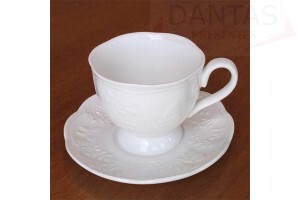Xícara para Chá 200ml de Porcelana com Pires - Coliseu