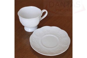 Xícara para Café 100ml de Porcelana com Pires - Coliseu