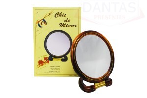 Espelho de Mesa Redondo Dupla FAce 8cm