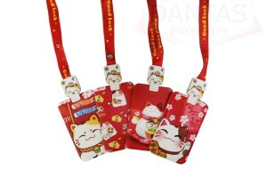 Porta crtão Sortido Gato da sorte Vermelho 11cm - Dantas