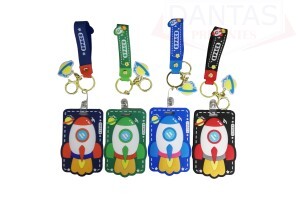 Porta Cartão / Porta Crachá Foguete 10,5cm - Dantas