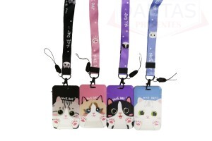 Porta Cartão / Porta Crachá Gatinho 11cm - Dantas