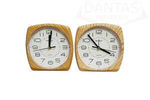 Relogio de Mesa de Plástico 14cm - Dantas