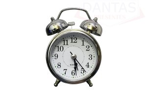 Relogio de Mesa de Metal 11,5cm - Dantas