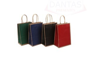 Sacola de Presente sortidas com 12 unidades 15cm - Dantas