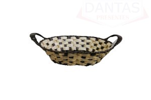 Cesta Oval com Alça 31x25cm - MegaGift