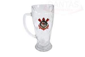 Caneca de Vidro Corinthians 630ml - Mileno